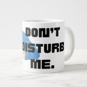 Mug géant de style anime 'Ne me dérangez pas' (Devant droit)