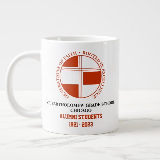 Mug géant des anciens de l'école primaire St. Bart (Gauche)