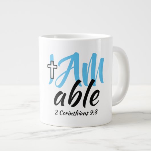 Mug géant "Écriture" (Devant droit)