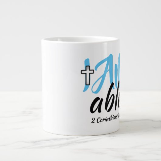 Mug géant "Écriture" (Devant)