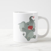 Mug géant Éléphant de dessin animé mignon endormi (Droite)