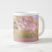 Mug Géant Fleur de Cerisier 'Croyez en Vous-Même' (Devant droit)