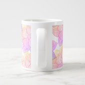Mug géant floral artistique "Meilleure maman du mo (Dos)