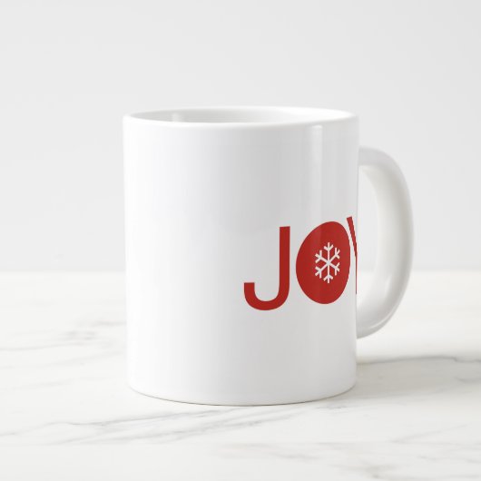 Mug Géant Joy Noël Café (Devant droit)