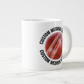 Mug géant personnalisé avec texte de taille moyenn (Devant droit)