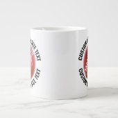Mug géant personnalisé avec texte de taille moyenn (Devant)