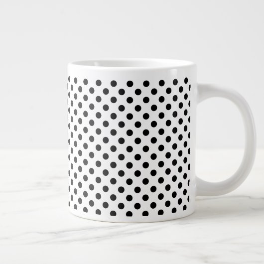 Mug géant Pois noir (Droite)