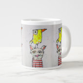 Mug géant Puddy Cat & Canary (Devant droit)