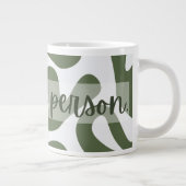 Mug géant rétro ondulé 'Soyez une personne gentill (Droite)