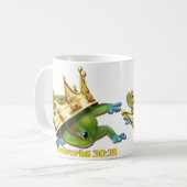 Mug Gecko avec couronne—Proverbes (Devant gauche)