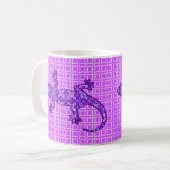 Mug Gecko batik tribal - violet et améthyste pourpre (Devant gauche)
