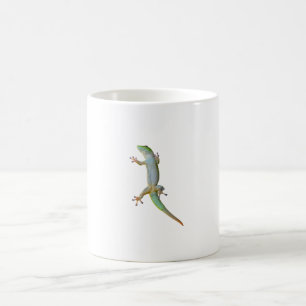 Mug Gecko diurne vert vibrant de Madagascar