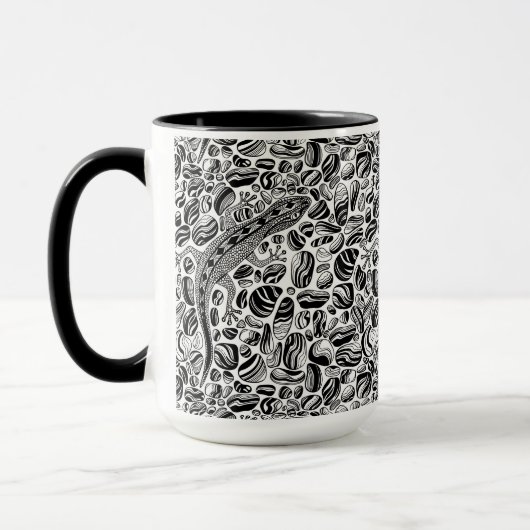 Mug Gecko et galets (Gauche)