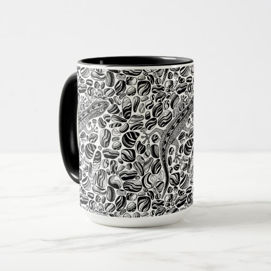 Mug Gecko et galets (Devant gauche)