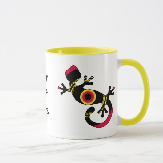 Mug Gecko Lizard coloré (Droite)