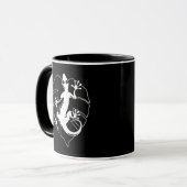 Mug Gecko Lizard Silhouette (Devant gauche)