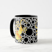 Mug Gecko souriant - points noirs (Devant gauche)