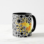 Mug Gecko souriant - points noirs (Devant droit)