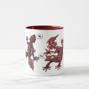 Mug Geckos à queue feuille drôle