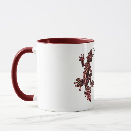 Mug Geckos à queue feuille drôle (Gauche)