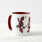 Mug Geckos à queue feuille drôle (Devant gauche)