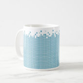 Mug Geek bleu de pixels (Devant gauche)