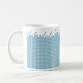 Mug Geek bleu de pixels (Gauche)