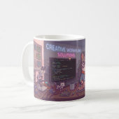 Mug Geek Chat Code – Tasse de café mignonne pour p (Devant gauche)