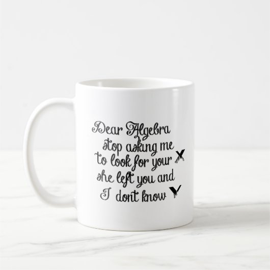 Mug Geek Chic : Amusant Math Algebra Wiz Cool Design (Gauche)