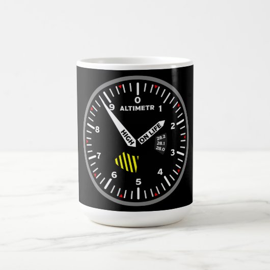 Mug Geek de l'aviation pilote Altimeter (Centre)