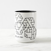 Mug Geek du 3e degré Vertices blanc de mouton (Centre)