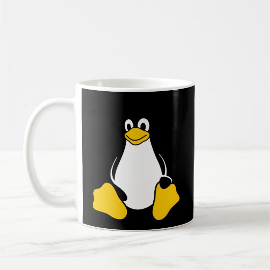 Mug Geek Nerd Linux Tux Penguin Open Source (Gauche)