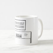 Mug Geek vrai dans l'ASCII codée en binaire (Devant droit)