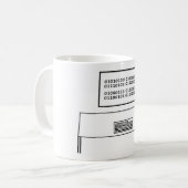 Mug Geek vrai dans l'ASCII codée en binaire (Devant gauche)