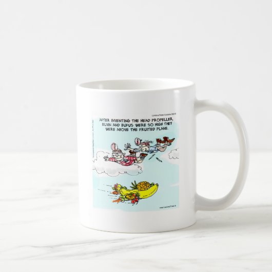 Mug Geeks Au-Dessus De L'Avion Fruité Drôle (Droite)