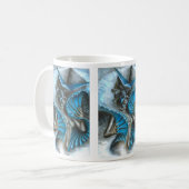 Mug Geisha dans le bleu (Devant gauche)