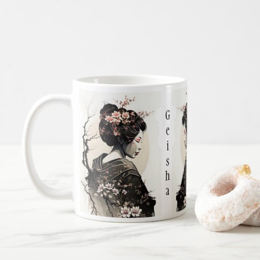 Mug Geisha japonaise (Avec donut)