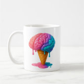 Mug Gel du cerveau : Les idées douces fondent rapideme (Gauche)