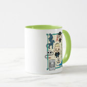 Mug GELLERT GRINDELWALD™ et dessin sur os (Devant droit)