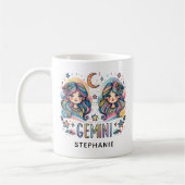 Mug Gémeaux Coloré Astrologie Zodiaque Personnalisé (Gauche)