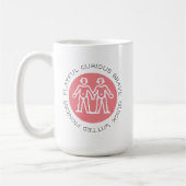 Mug Gémeaux roses mignons Traits Musique Zodiac (Gauche)