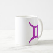 Mug Gemini en violet (Devant droit)