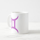 Mug Gemini en violet (Devant gauche)