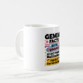 Mug Gemini Facts : Quick Wit, Multitâche et Endless (Devant gauche)