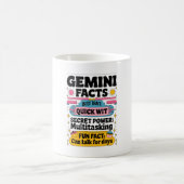 Mug Gemini Facts : Quick Wit, Multitâche et Endless (Centre)