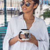 Mug Gemini Feminine Zodiac Design Brown Noir 15 OZ