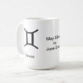 Mug - Gemini glyphe (Devant gauche)