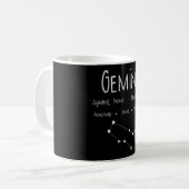 Mug Gemini Horoscope Astrologie Étoile Signal Annivers (Devant gauche)