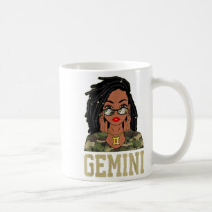 Mug Gemini Locd Cheveux Sy Black Woman Camo Melanin Gi