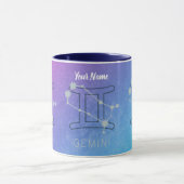 Mug Gemini Zodiac Star Sign Watercolor (Centre)
